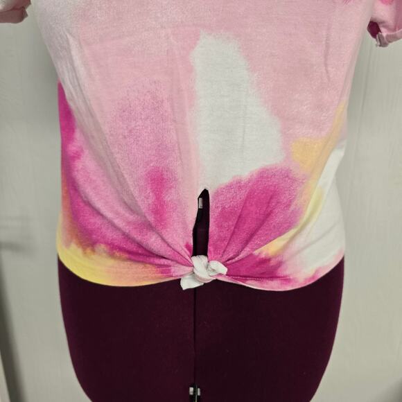 Women's Champion Colorful Front Tie Knot Cropped T-Shirt | Size Small - Picture 7 of 11